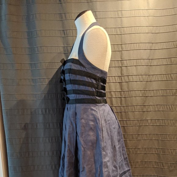 Jessica Simpson Navy/Black Bow Dress approx M/L - Picture 3 of 13
